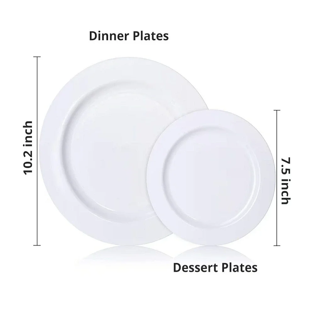 Starmar White Plastic‎ 120 Pack 60-10.2 Inch Heavy Duty